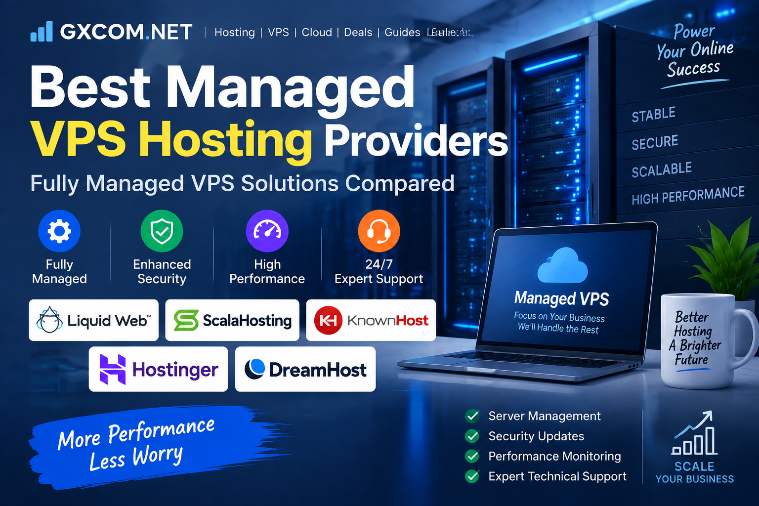Best managed VPS hosting providers and fully managed VPS solutions compared