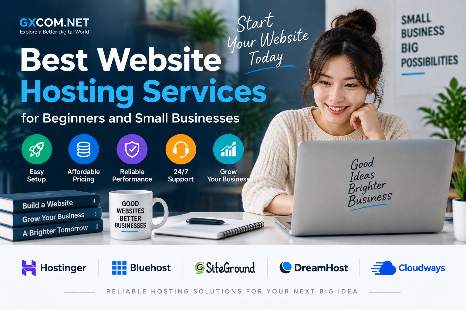 Best website hosting services for beginners and small businesses