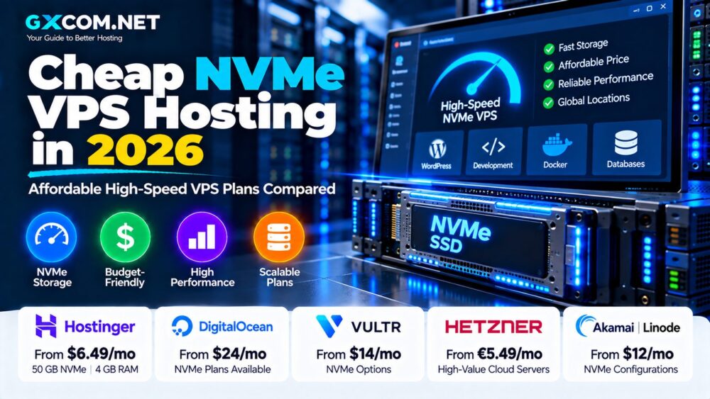 Cheap NVMe VPS Hosting in 2026: Affordable High-Speed VPS Plans Compared