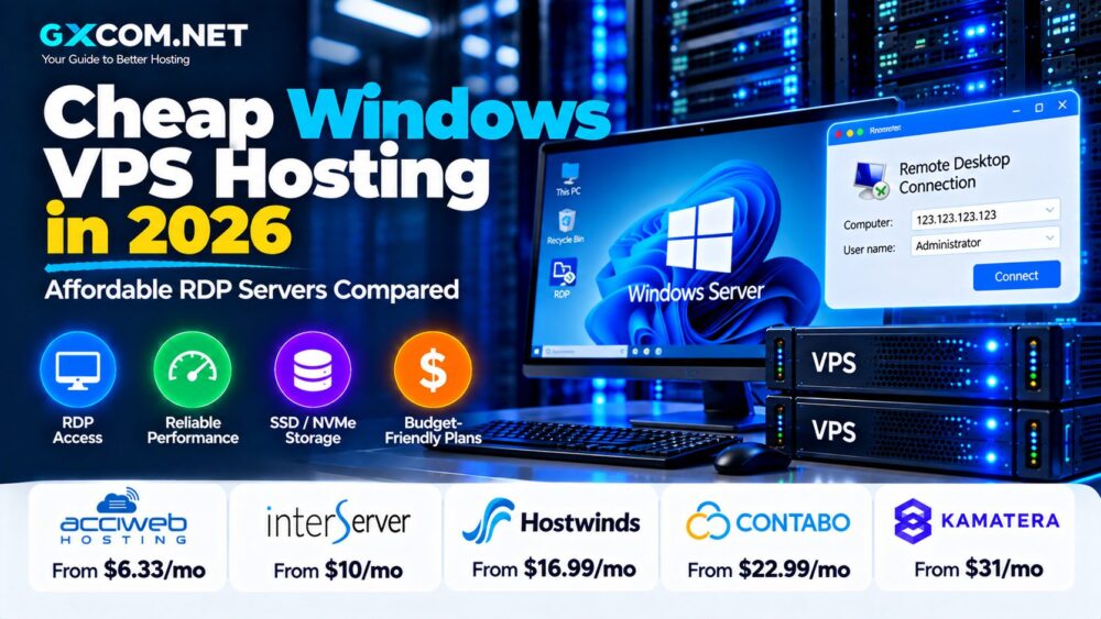 Cheap Windows VPS Hosting in 2026: Affordable RDP Servers Compared
