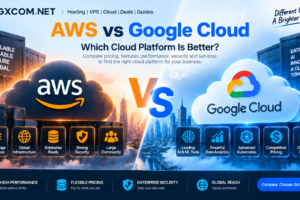 AWS vs Google Cloud comparison showing cloud platform features and services