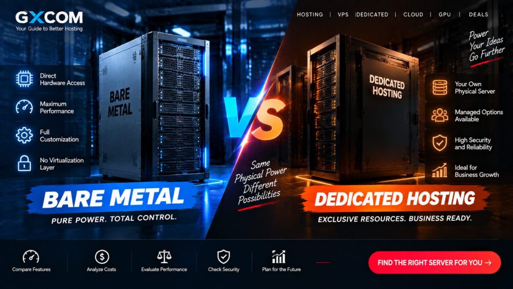 Bare Metal vs Dedicated Hosting: Which Server Type Is Better