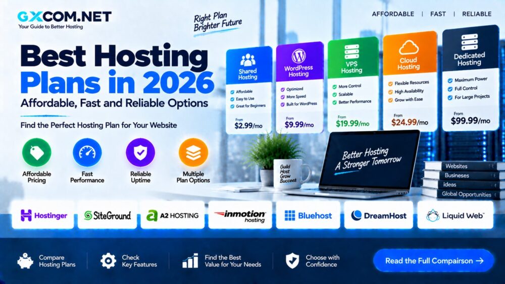 Best Hosting Plans in 2026: Affordable, Fast and Reliable Options