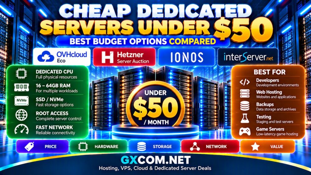 Cheap Dedicated Servers Under $50 best budget bare metal options compared