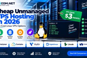 Cheap Unmanaged VPS Hosting in 2026: Low Cost Linux VPS Options