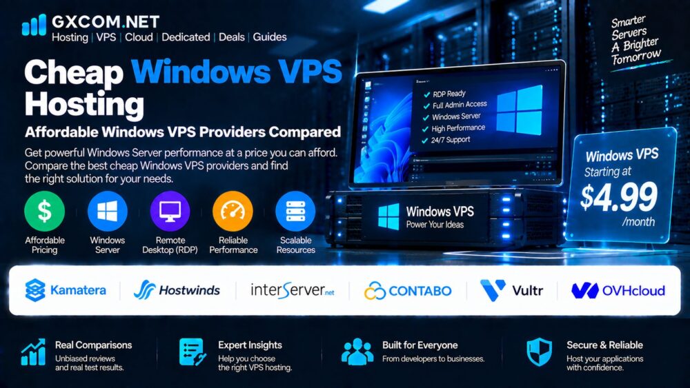 Cheap Windows VPS Hosting: Affordable Windows VPS Providers Compared