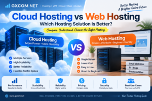 Cloud hosting vs web hosting comparison for websites