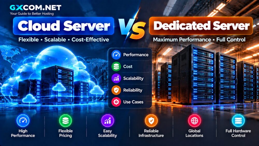 Cloud Server vs Dedicated Server: Performance, Cost and Scalability Compared