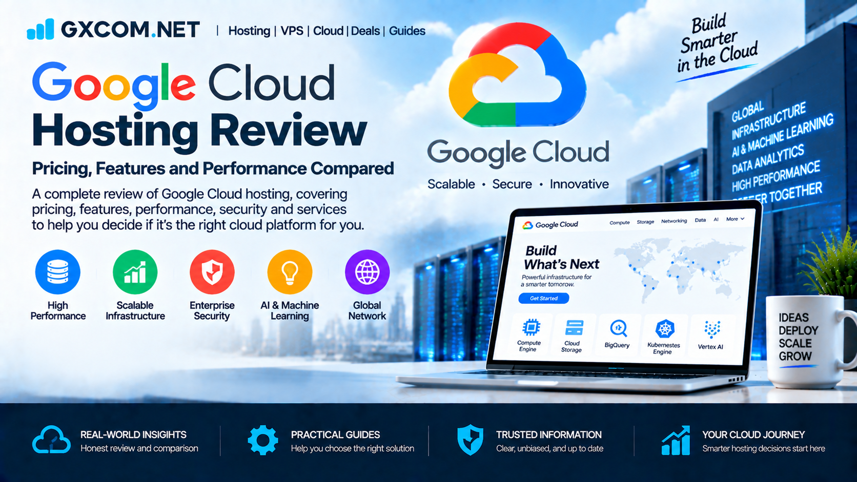 Google Cloud 托管服务评测:价格、功能与性能对比