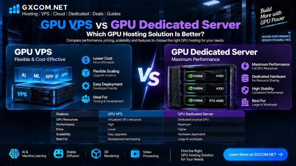 GPU VPS vs GPU Dedicated Server: Which GPU Hosting Solution Is Better?