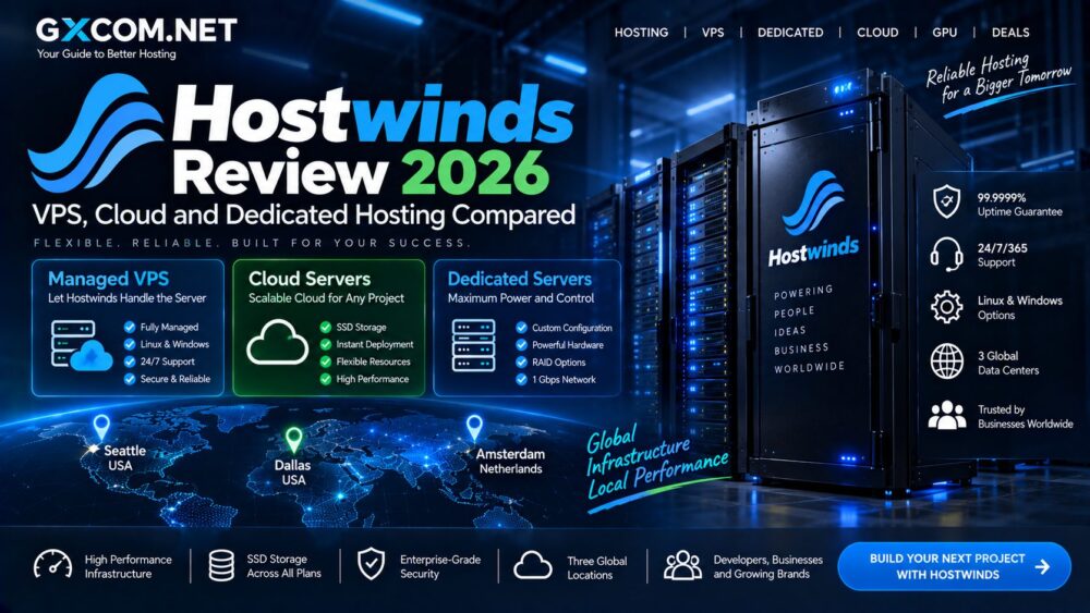 Hostwinds 2026 年评测：VPS、云服务器和独立服务器对比