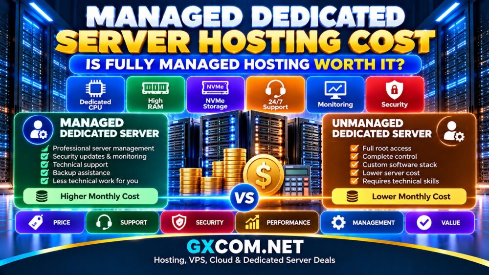 Managed Dedicated Server Hosting Cost and fully managed hosting comparison