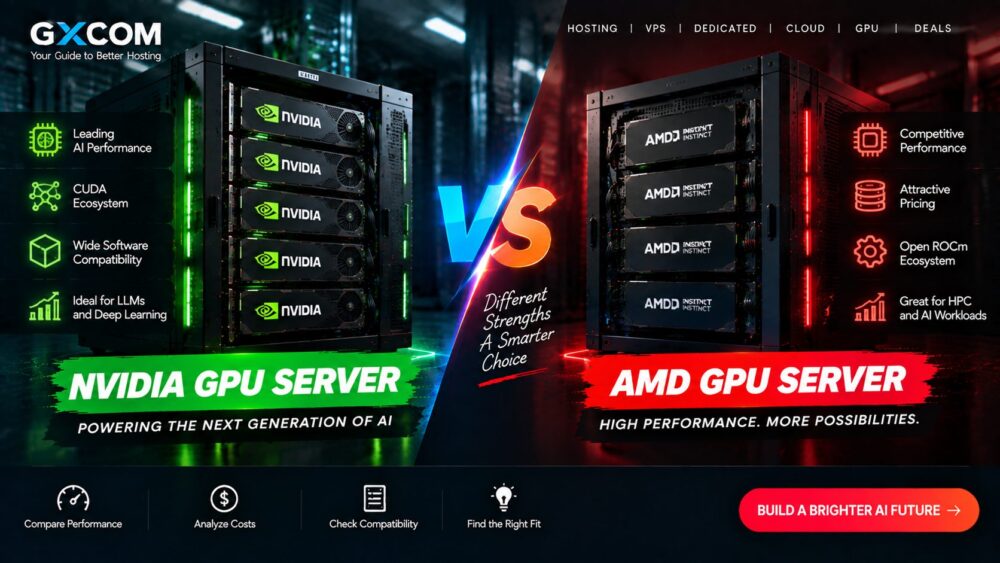 NVIDIA GPU vs AMD GPU Server: Which GPU Hosting Solution Is Better