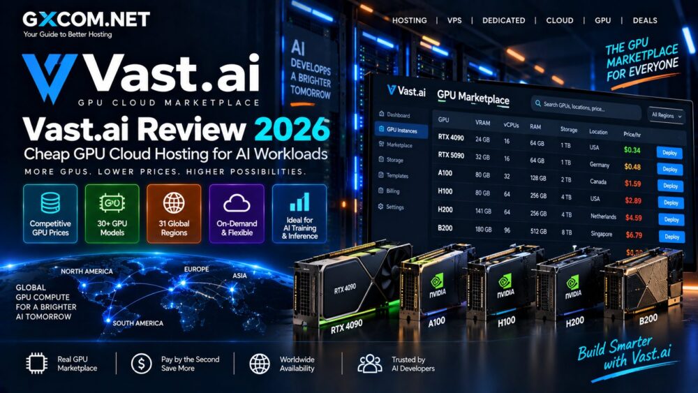 Vast.ai 2026年评测：经济实惠的GPU云托管性能与定价