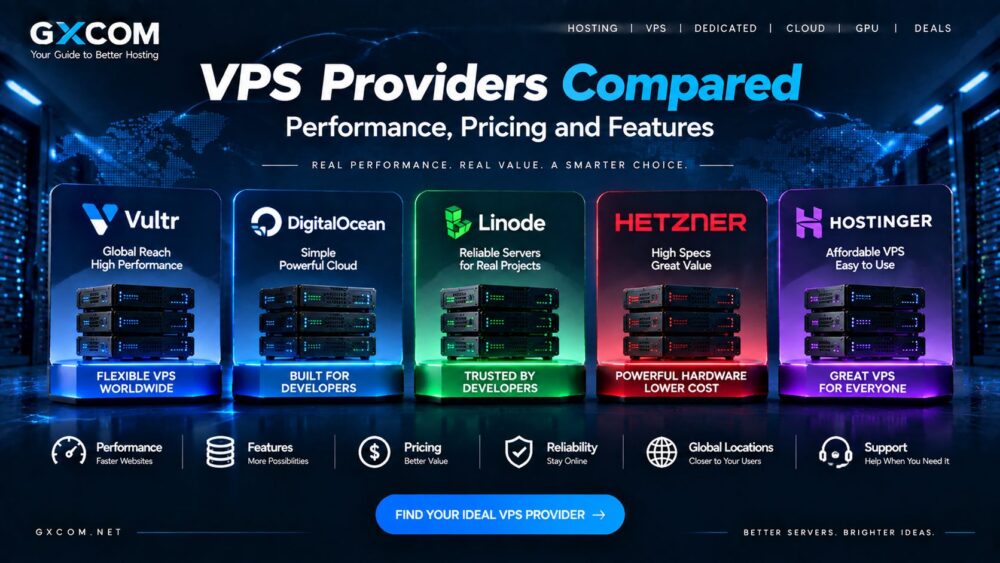 VPS Providers Compared: Performance, Pricing and Features