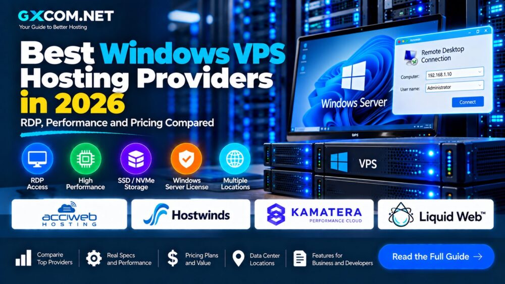 Best Windows VPS Hosting Providers in 2026: RDP, Performance and Pricing Compared