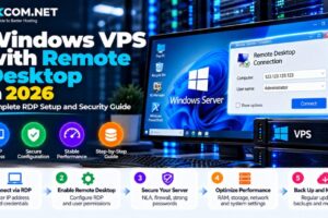 Windows VPS with Remote Desktop in 2026: Complete RDP Setup and Security Guide