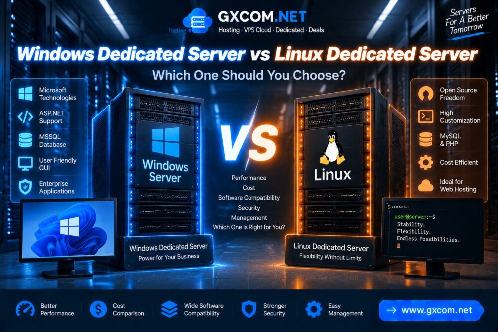 Windows Dedicated Server vs Linux Dedicated Server: Which One Should You Choose