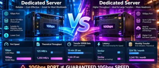 10Gbps vs 1Gbps Dedicated Server: Bandwidth, Port Speed and Real Network Performance