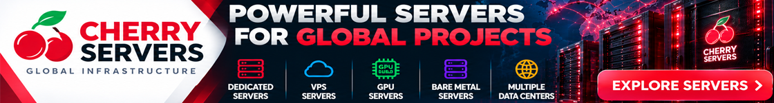 Cherry Servers dedicated servers, VPS, GPU servers and bare metal infrastructure