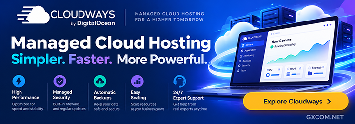 Cloudways Managed Cloud Hosting – High Performance, Managed Security, Automatic Backups and Easy Scaling