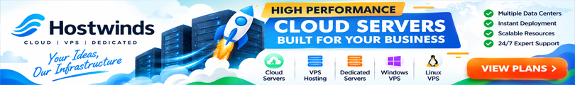 Hostwinds cloud servers, VPS hosting and dedicated server solutions