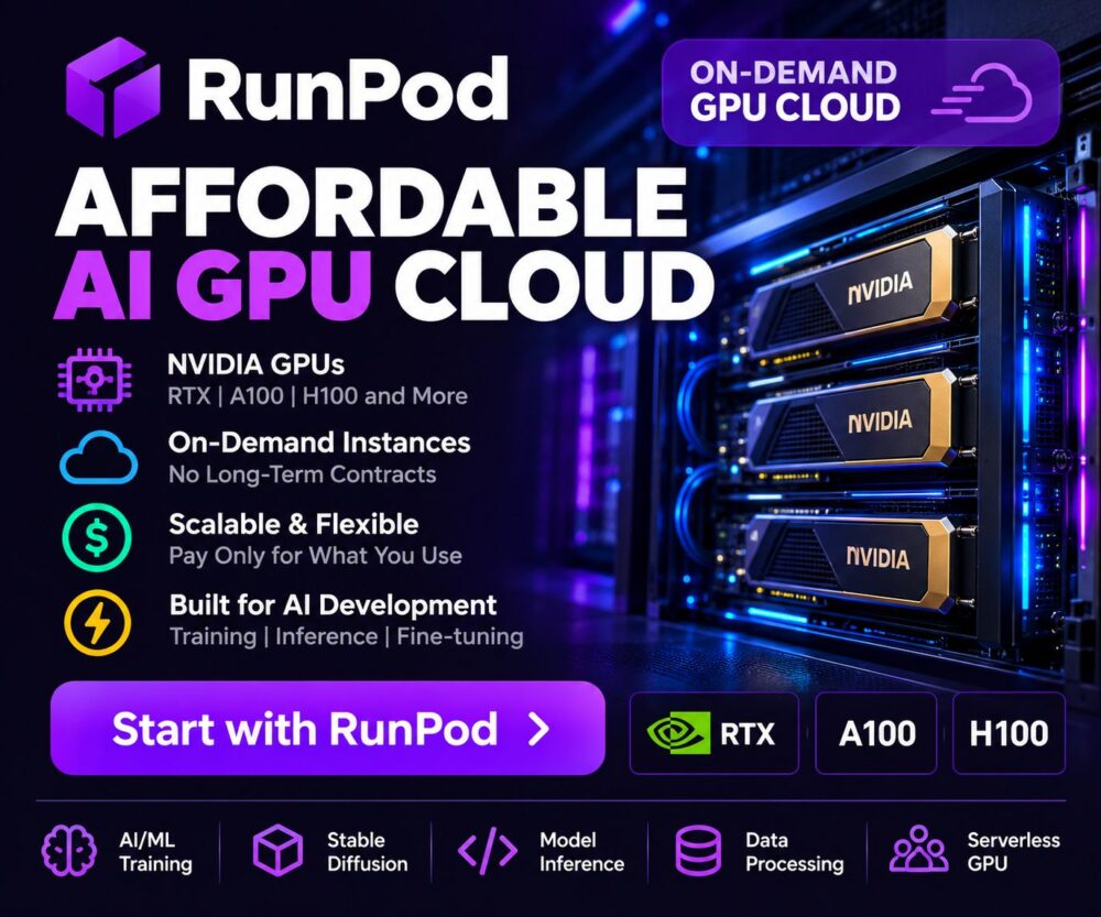 RunPod AFFORDABLE AI GPU CLOUD