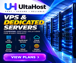 UltaHost 的 VPS、独立服务器和云托管解决方案