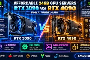 Affordable 24GB GPU Servers: RTX 3090 vs RTX 4090 for AI Workloads