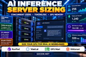 AI Inference Server Sizing: Concurrent Users, Tokens per Second and GPU Memory