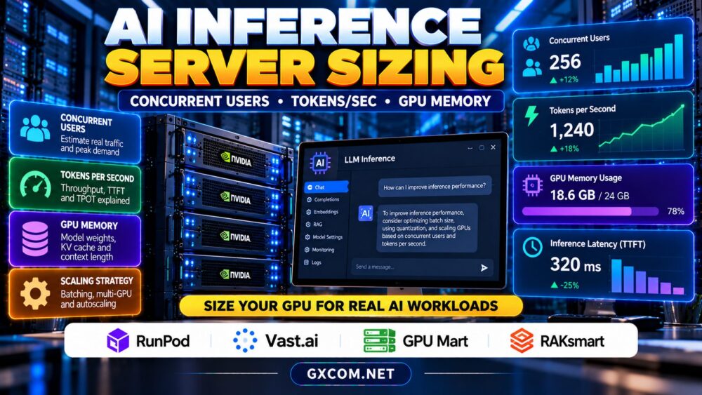 AI Inference Server Sizing: Concurrent Users, Tokens per Second and GPU Memory