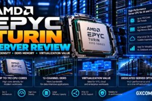 AMD EPYC Turin 服务器评测：对比 EPYC 9005 的 CPU 密度、Zen 5 和 Zen 5c 架构、DDR5 内存及虚拟化性能