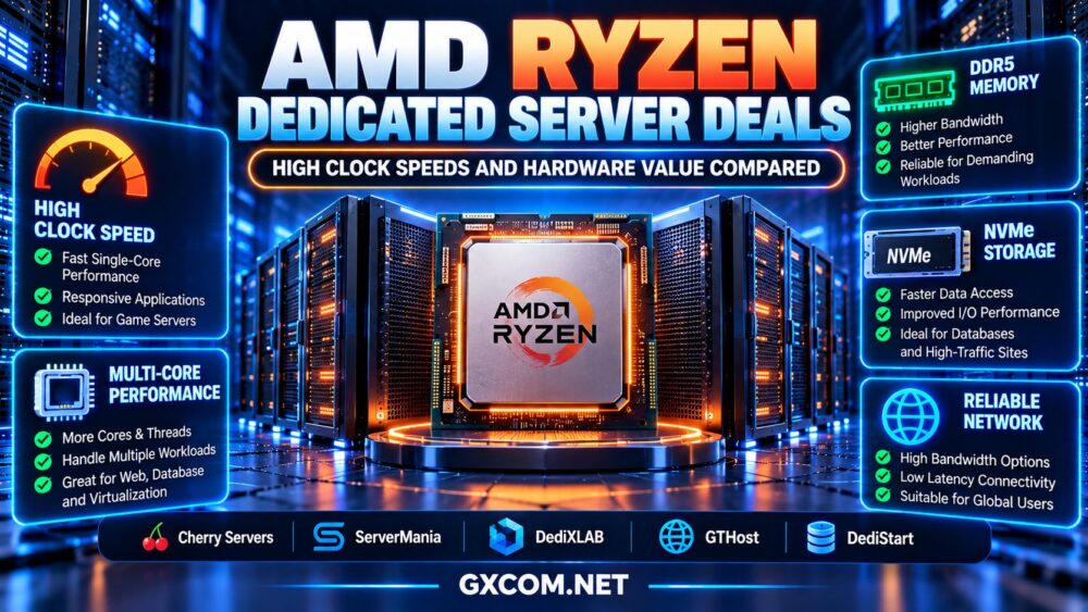 AMD Ryzen Dedicated Server Deals: High Clock Speeds and Hardware Value Compared
