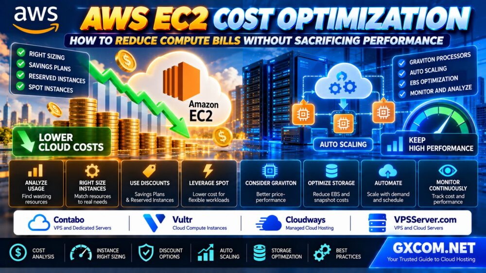 AWS EC2 Cost Optimization Guide Right Sizing Savings Plans Spot Instances Graviton Auto Scaling and EBS Performance