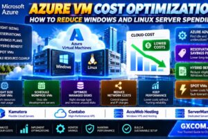 Azure VM Cost Optimization Guide Windows Linux Server Spending Reservations Savings Plans Hybrid Benefit Spot VMs and Managed Disks
