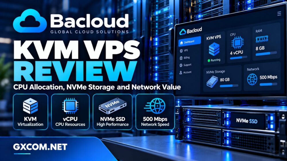 Bacloud KVM VPS 评测:涵盖 CPU 配置、NVMe SSD 存储、网络性能及性价比