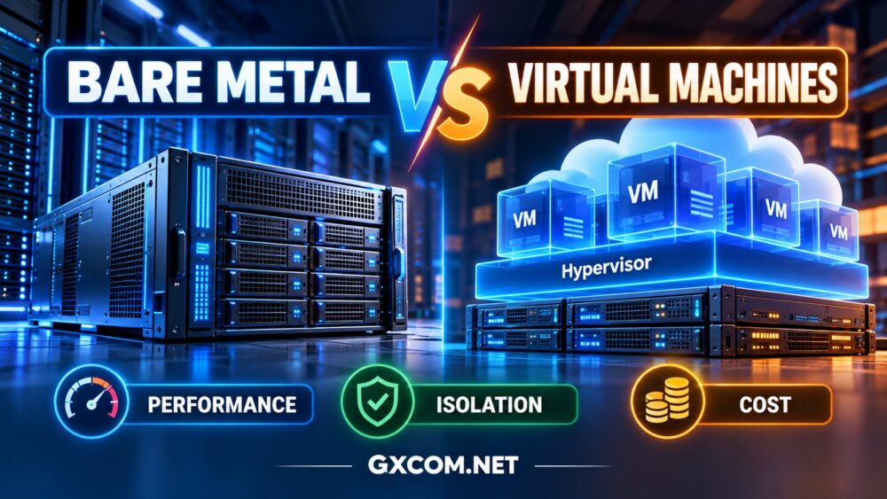 Bare metal vs virtual machines comparison of performance, isolation, scalability and hosting cost