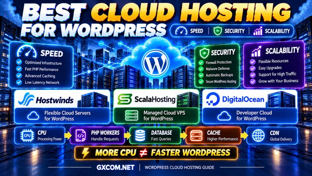 WordPress 最佳云主机对比:Hostwinds、ScalaHosting、DigitalOcean——速度、安全性与可扩展性评测