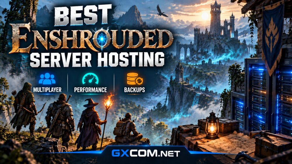 Best Enshrouded server hosting comparison featuring multiplayer co-op, server performance, world backups and dedicated hosting