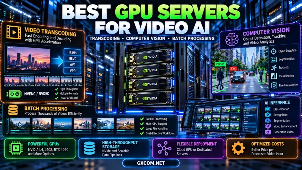 Best GPU Servers for Video AI: Transcoding, Computer Vision and Batch Processing