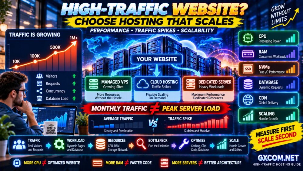 Best Hosting for High-Traffic Websites Performance Scalability VPS Cloud and Dedicated Hosting Compared