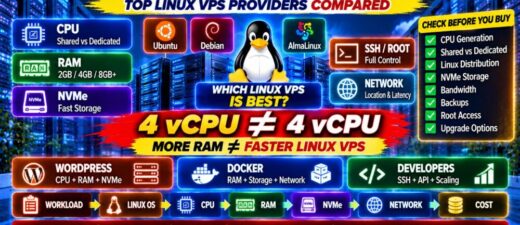 最佳 Linux VPS 主机服务商：CPU、内存、NVMe、Ubuntu、Debian 的性能与功能对比