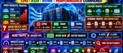 Best VPS for High-Traffic Websites CPU RAM NVMe Caching and Performance Compared