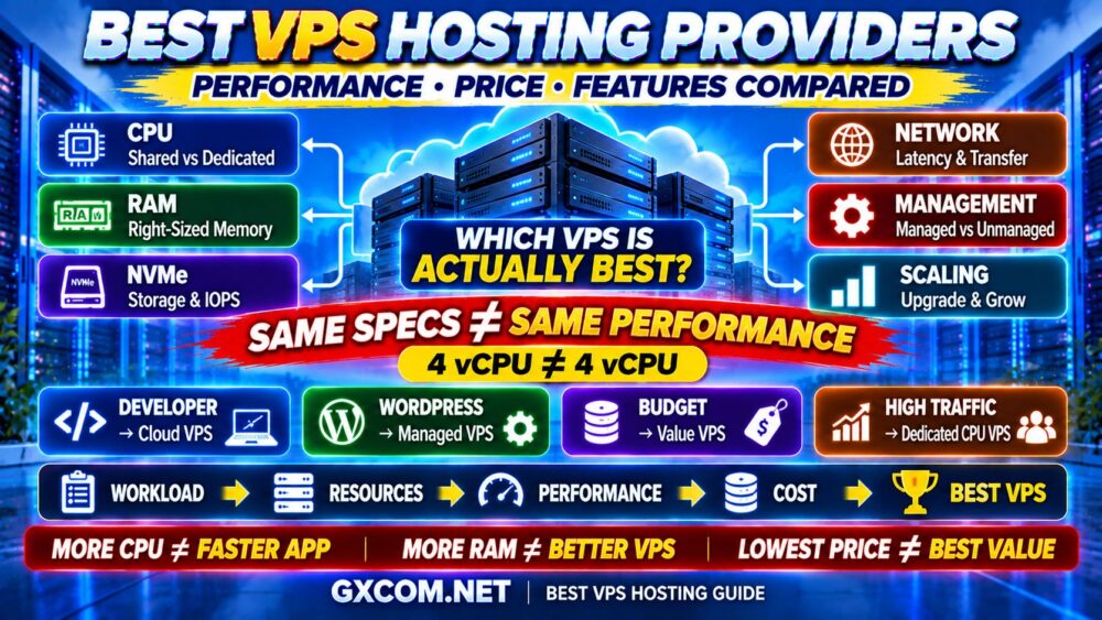 Best VPS Hosting Providers Performance CPU RAM NVMe Network and Features Compared