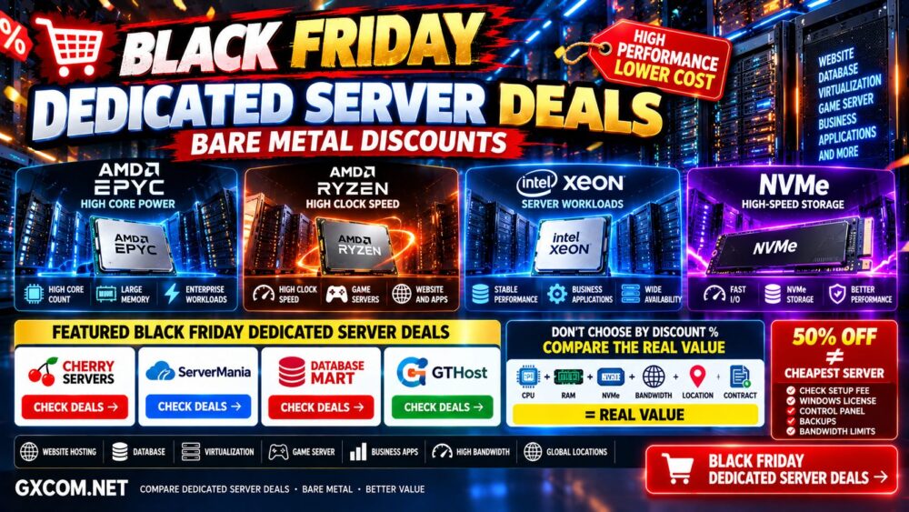 Best Black Friday Dedicated Server Deals: Bare Metal Discounts Compared