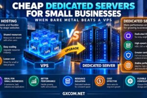 Cheap dedicated servers for small businesses comparing bare metal and VPS hosting performance, resource isolation and total costs
