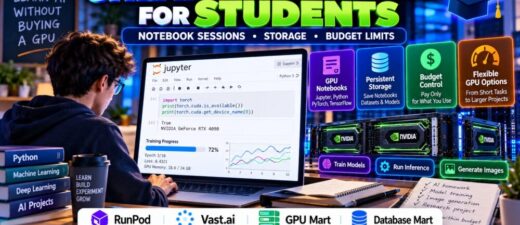 Cheap GPU hosting for students comparing Jupyter notebook sessions storage and monthly GPU rental budgets