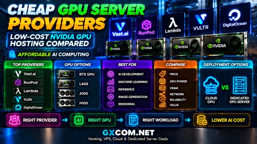 Cheap GPU Server Providers: Low-Cost NVIDIA GPU Hosting Compared