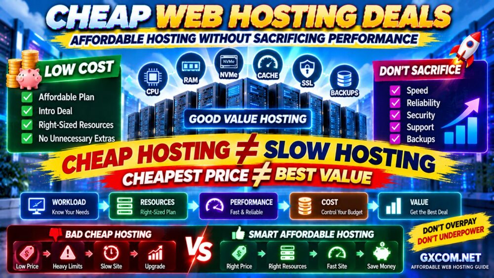 Cheap Web Hosting Deals Affordable Hosting Performance Features and Long-Term Value Compared