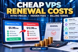 Cheap VPS renewal costs with introductory pricing, hidden fees and billing terms compared